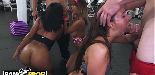  BANGBROS - Ass Parade Gym Orgy With Valerie Kay, Arianna Knight & Bianca